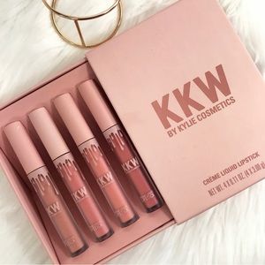 Kylie Cosmetics & KKW Beauty Creme Liquid Lipstick Set Brand New Never U…